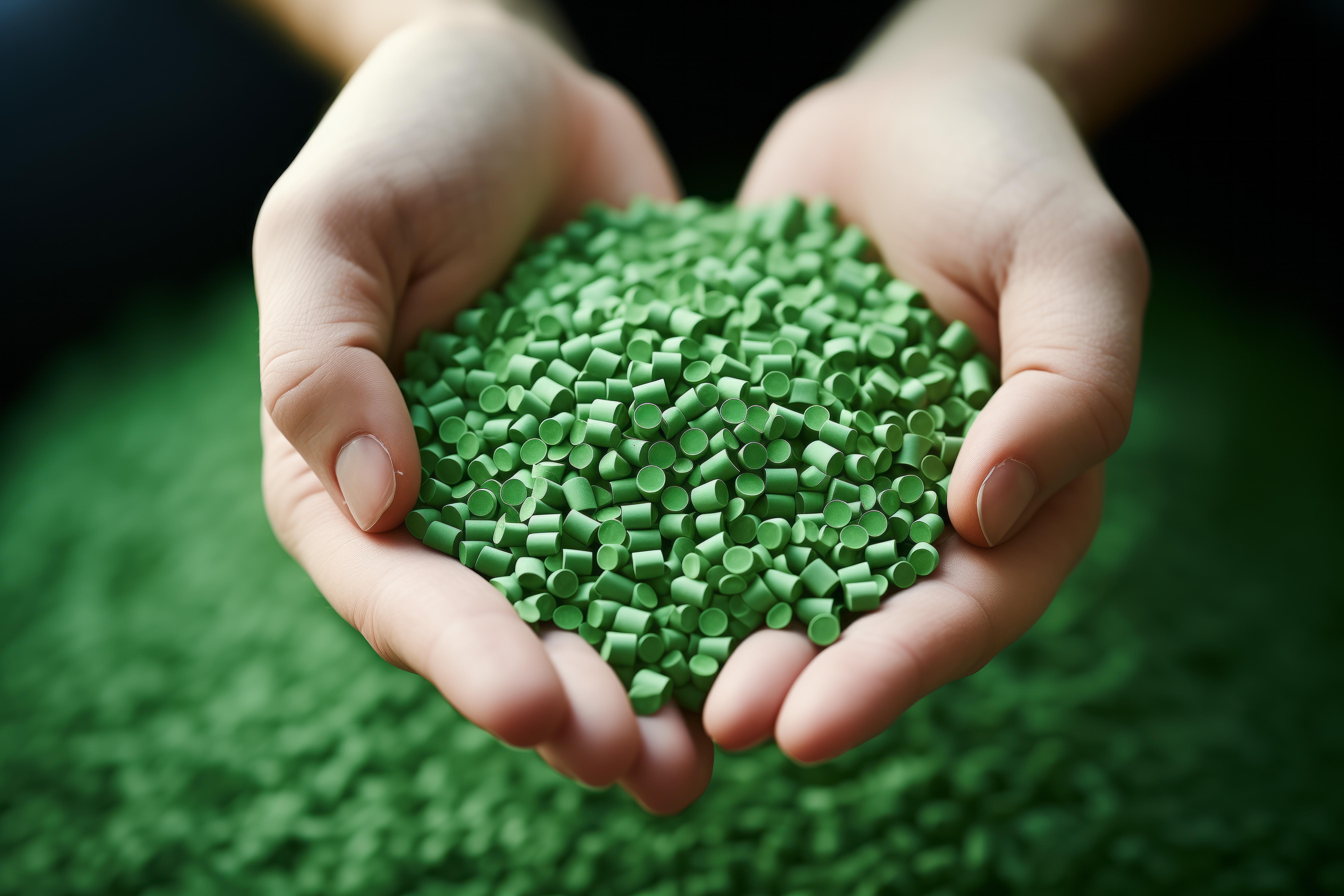 Biodegradable plastic pellets