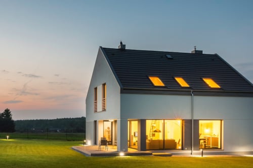 Huizen in nieuwe woonwijk