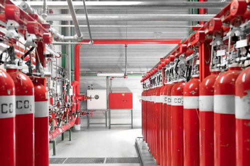 Inspectie blusgassysteem
